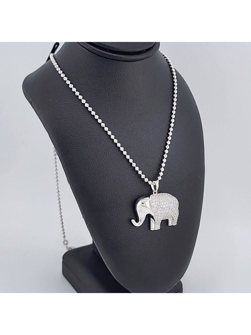 Brand New Sterling Silver 925 Elephant Necklace